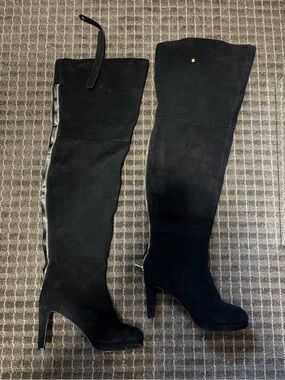 Kelsi Dagger Braillen Black Suede OTK boots (size 10)
